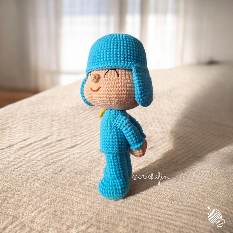 Pocoyo Amigurumi Patrón PDF a crochet paso a paso