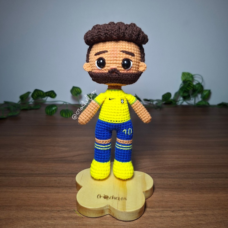 Patrón PDF de Amigurumis de Messi, Neymar y CR7 a Crochet