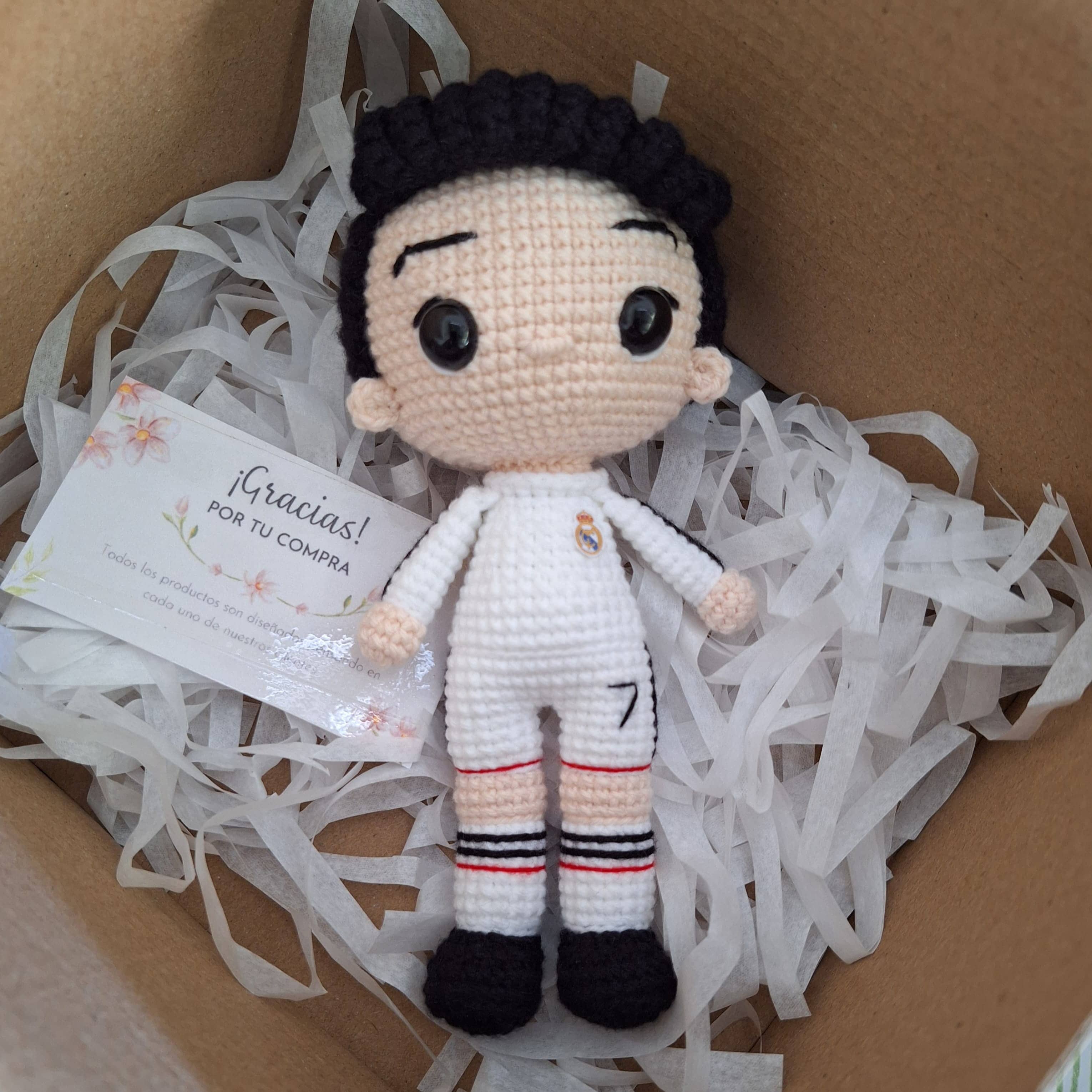 Amigurumi de Futbolista Estrella Ronaldo