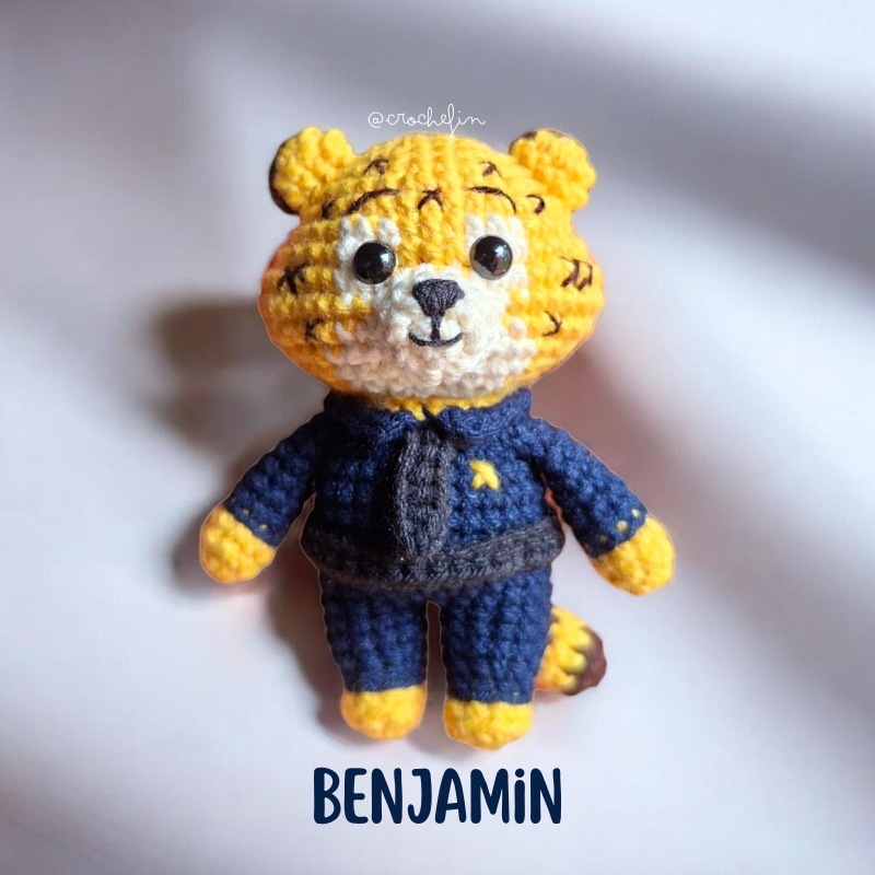 Patrón Amigurumi Mini Zootopia PDF - Judy, Nick, Flash y Benjamin