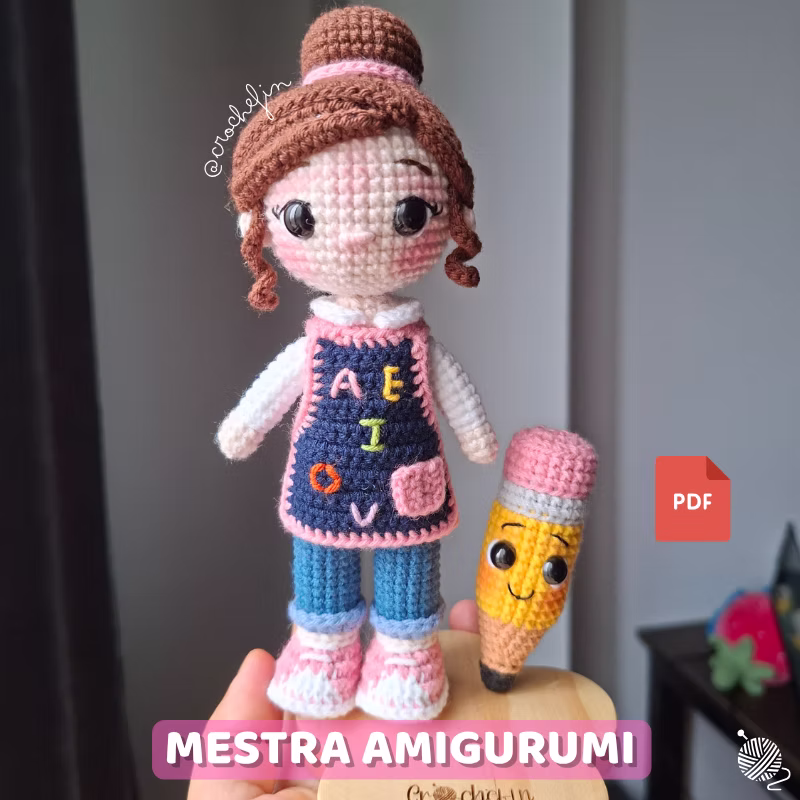 Patrón de Maestra Amigurumi a Crochet PDF - Patrón Digital en Español