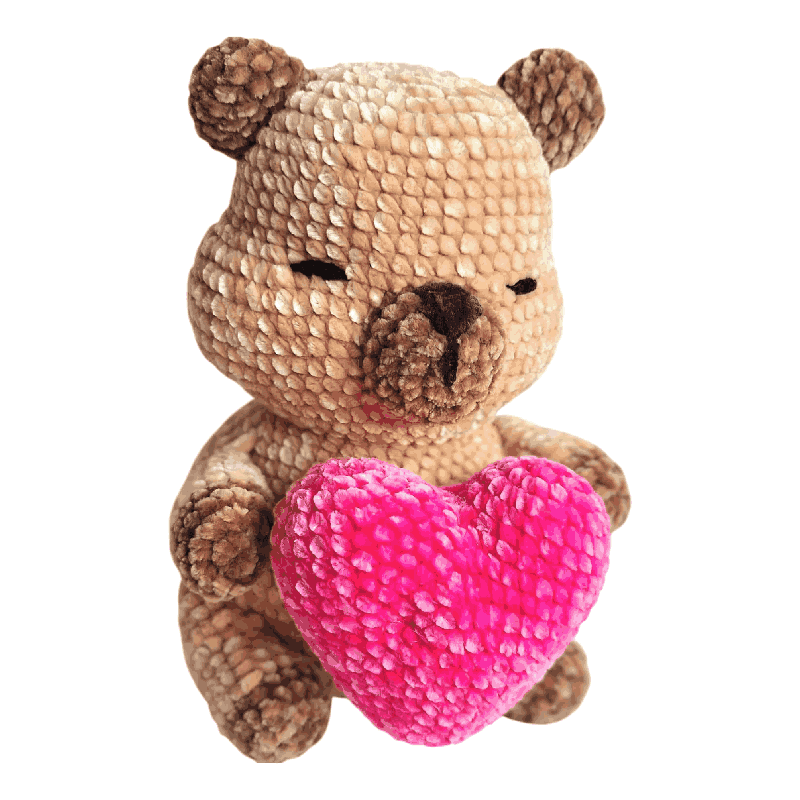 Patron Amigurumi de Capibara corazon-Capibara a crochet