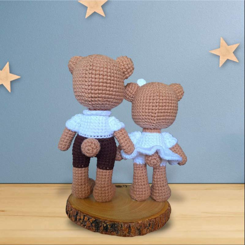 Pareja de Ositos a Crochet Patrón PDF