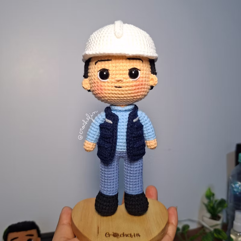 Patrón Ingeniero Amigurumi PDF - Crochet Paso a Paso