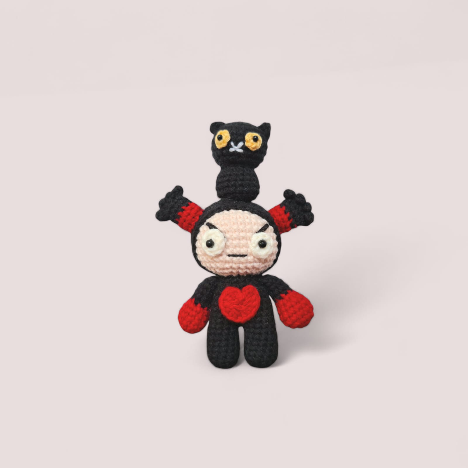  Amigurumi de Pucca y Garu en Hilo de Crochet - Muñecos Hechos a Mano